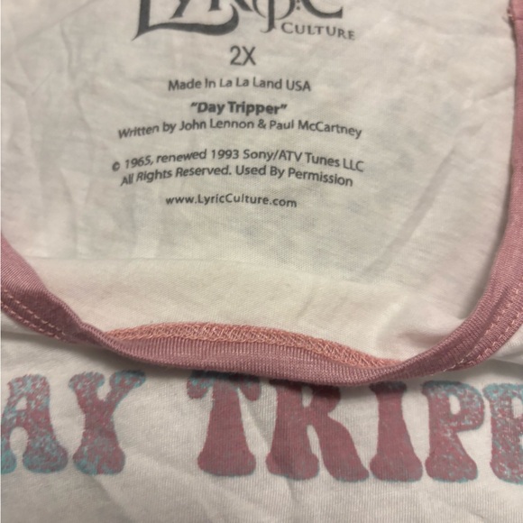 Beatles Day Tripper Graphic Tee - White - Picture 3 of 5